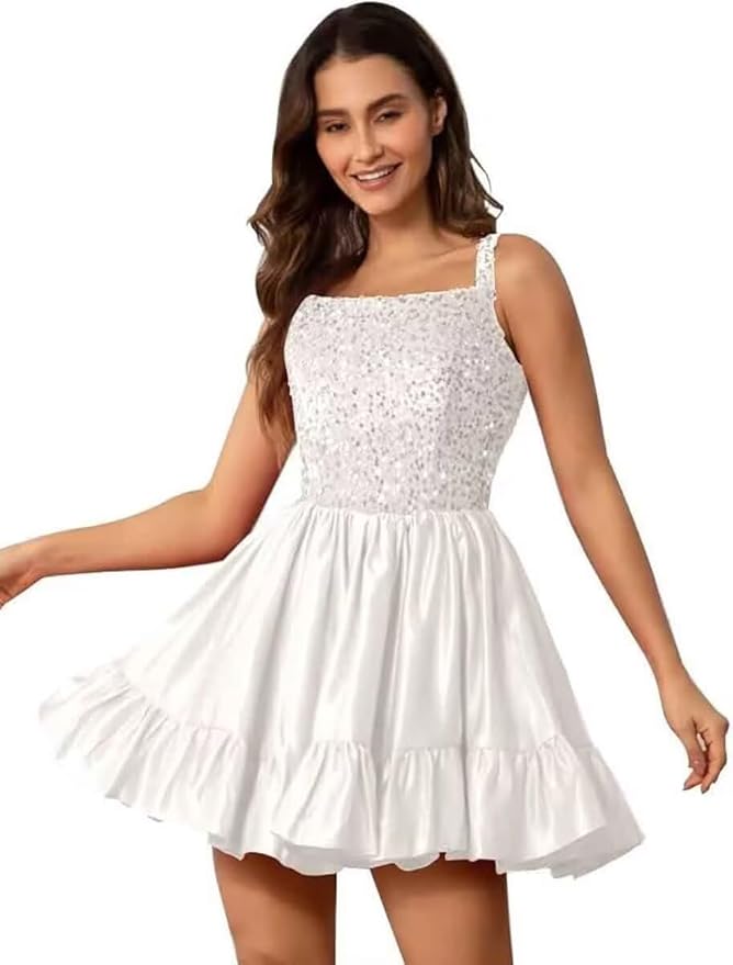 Fit and Flare Homecoming Dress for Teens VMH113