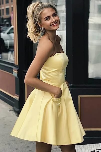 yellow prom dresses