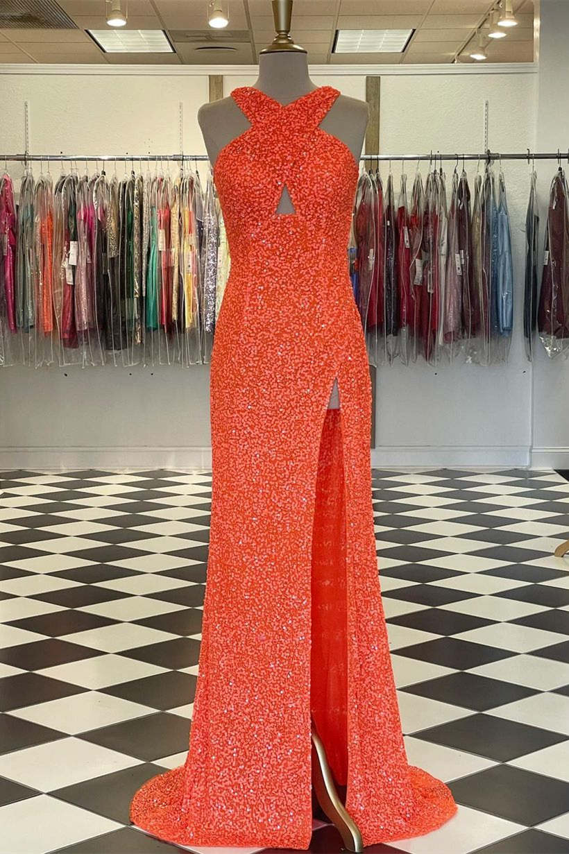 criss-cross halter dress
