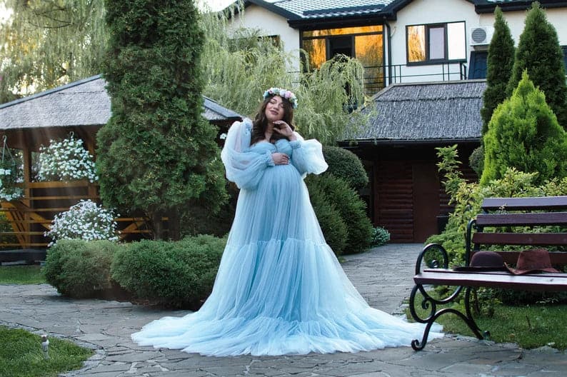 maternity dress tulle