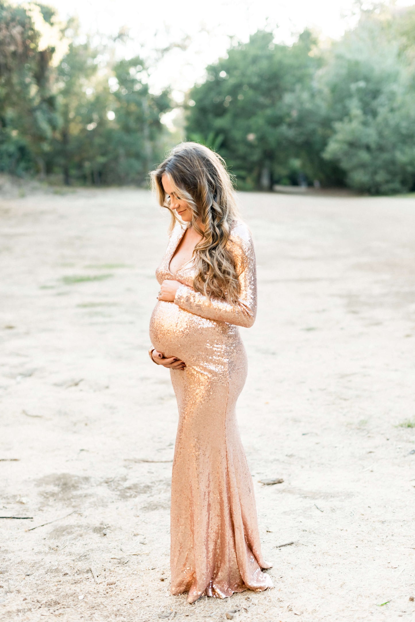 maternity sequin dress