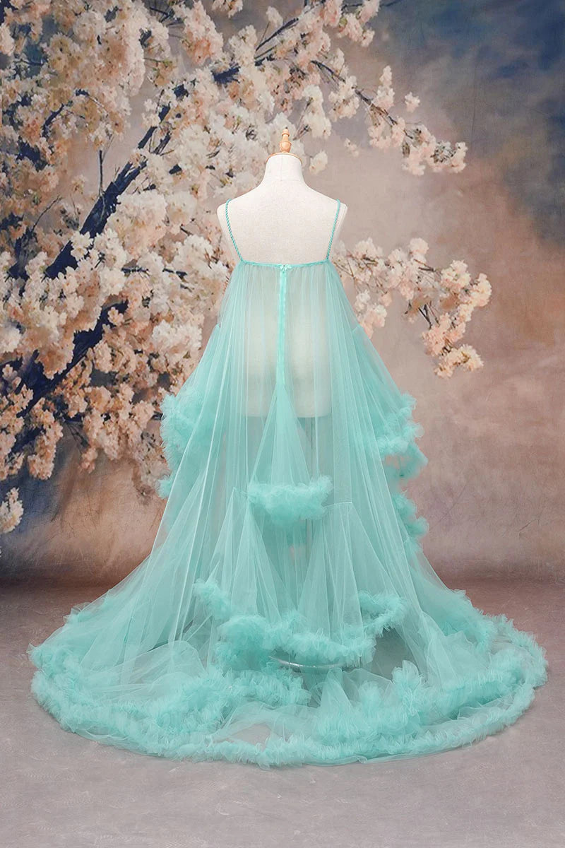 maternity photoshoot dress with train