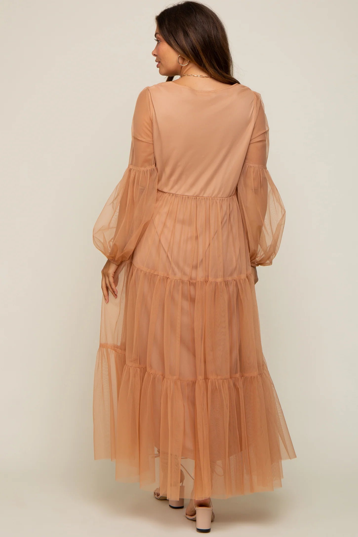 tiered pregnancy dress