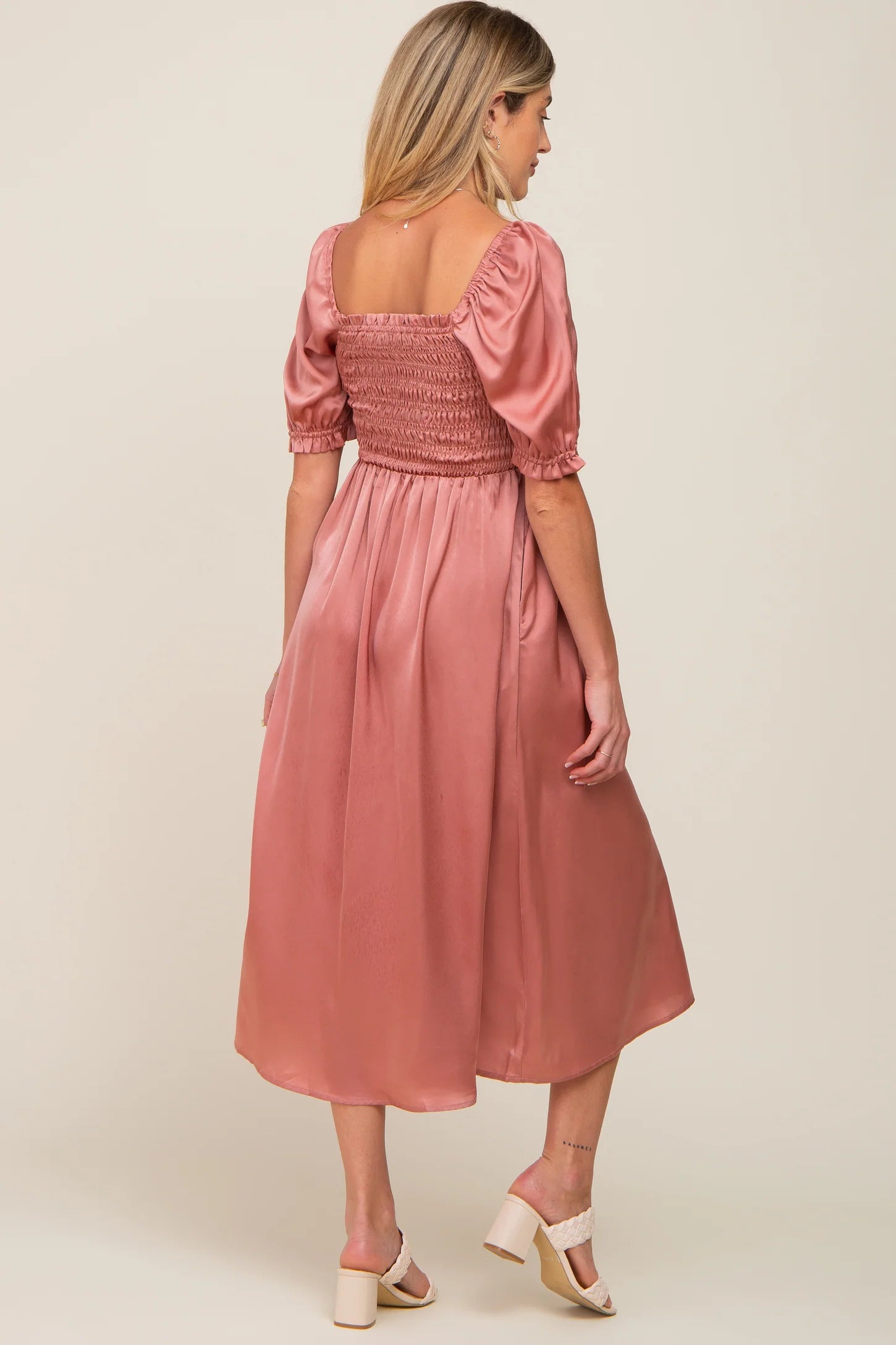 midi maternity dress
