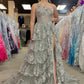 Corset Prom Dress with Slit