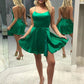 Spaghetti Straps Criss Cross Homecoming Dress VMH71