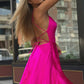 Spaghetti Straps Criss Cross Homecoming Dress VMH71