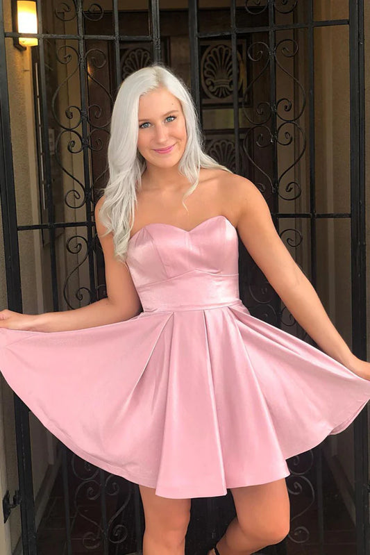 pink short dresses
