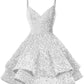 white short dresses prom