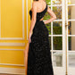 Sequin One Shoulder Cut Out Prom Dresses VMP163