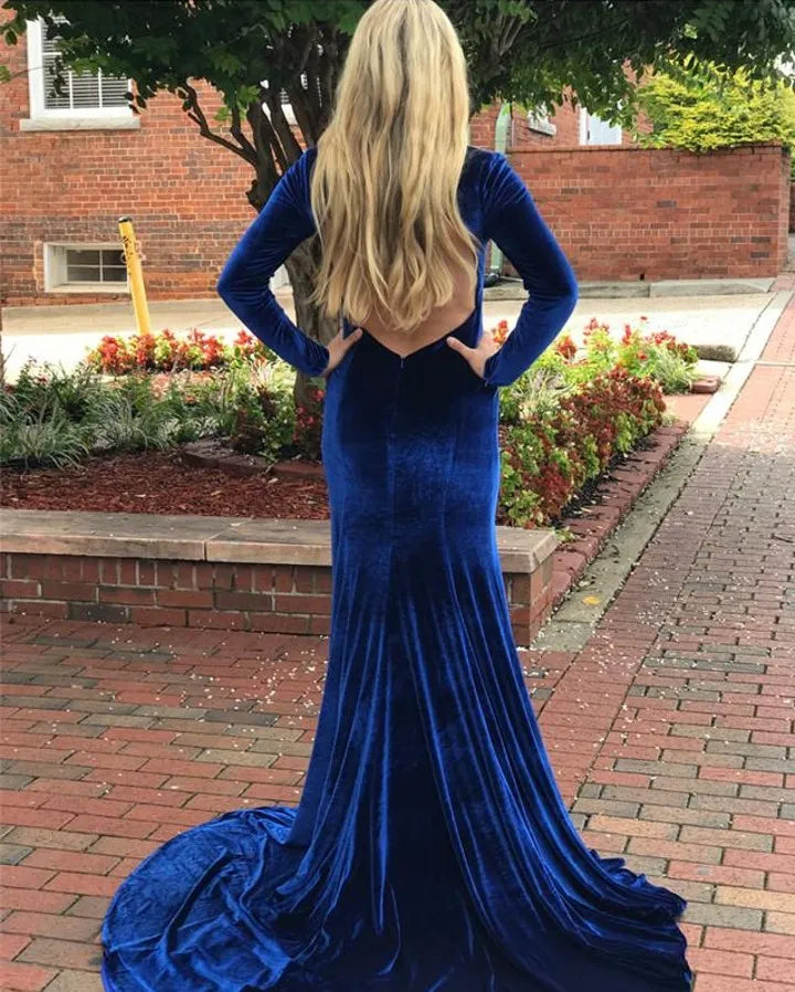 royal blue formal gown​