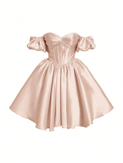 off the shoulder midi dress