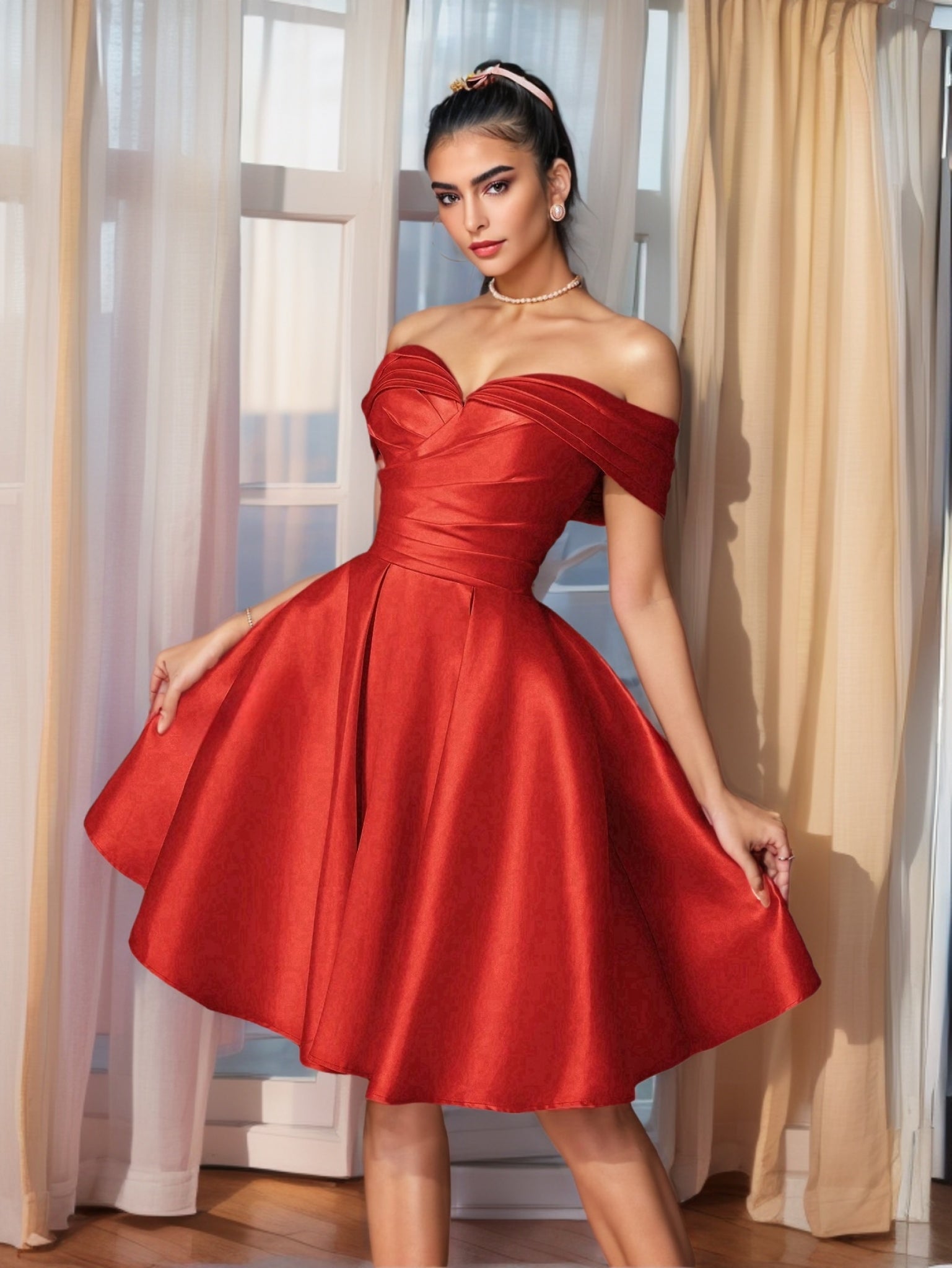 off the shoulder short dress 