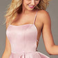 Spaghetti Straps Homecoming Dress Short Satin Puffy Cocktail VMH1