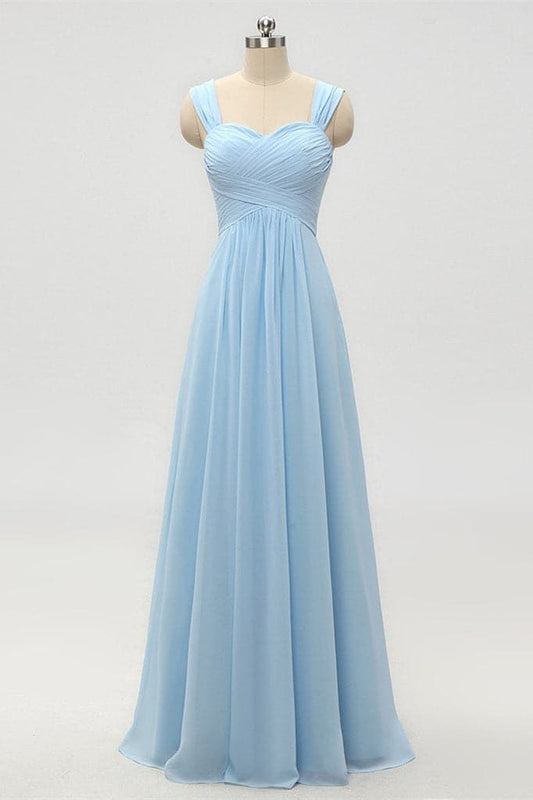 Light Blue Bridesmaid Dress VMB46