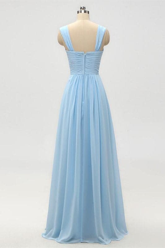 Light Blue Bridesmaid Dress VMB46