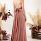 Sweep-Brush Train Women's Formal Maxi Gown