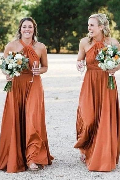 halter top bridesmaid dresses