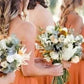 A line Halter Copper Bridesmaid Dress VMB44