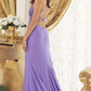 Purple Prom Dress with Lace Bodice VMP57