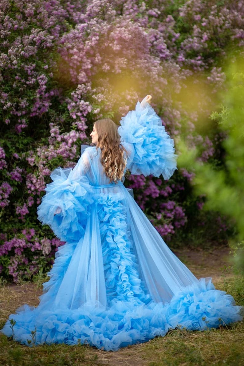 Maternity Dress Tulle Robe For Photoshoot