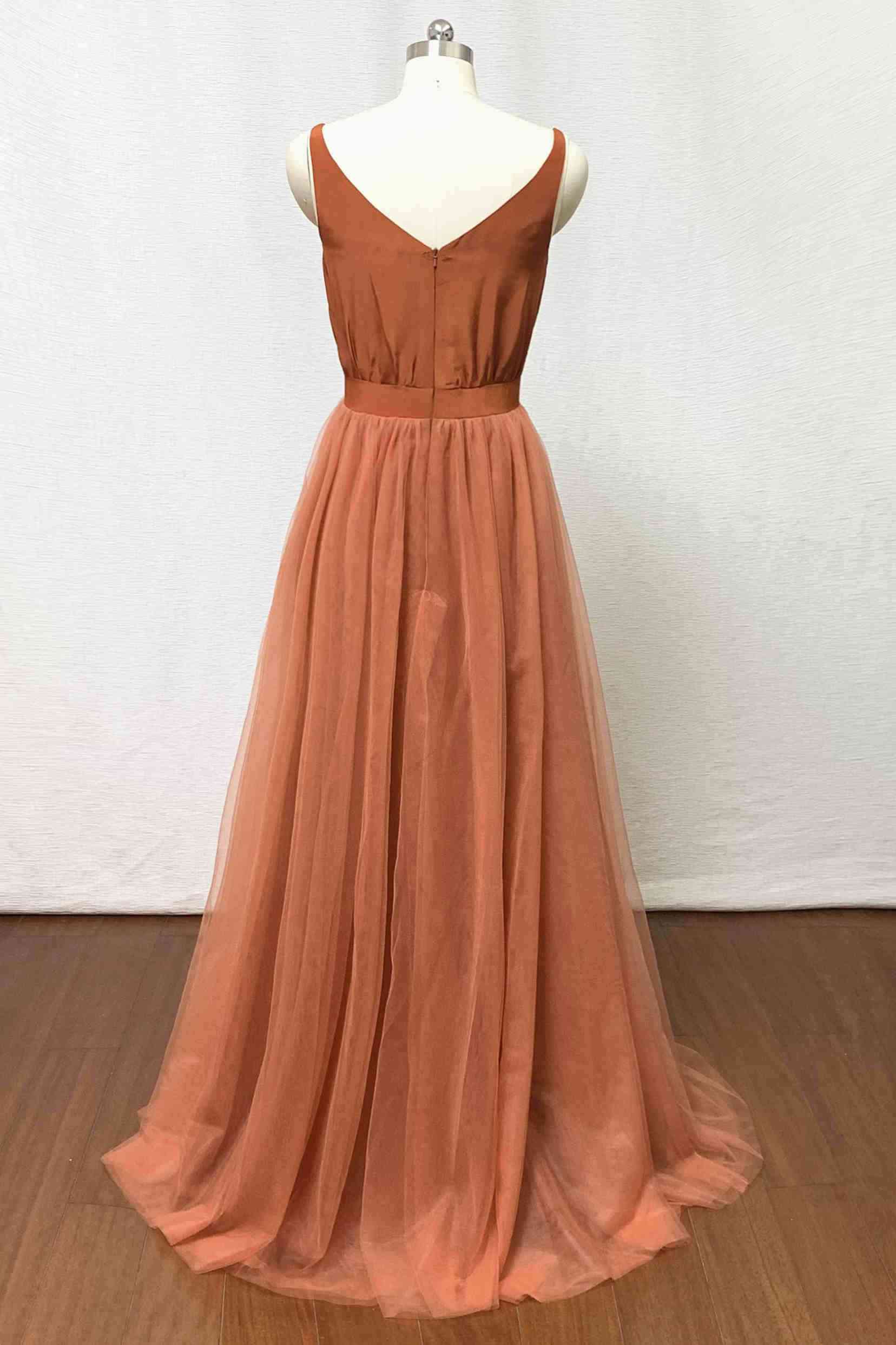 Scoop Neck Bridesmaid Dress