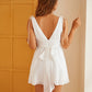 Chiffon Ruffles Short Dresses V-neck Cocktail Dresses VMH66