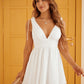 Chiffon Ruffles Short Dresses V-neck Cocktail Dresses VMH66