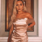 Off-the-Shoulder Ruched Prom Dresses VMP135