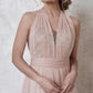 Rose Gold Bridesmaid Dress with Sequins VMB57