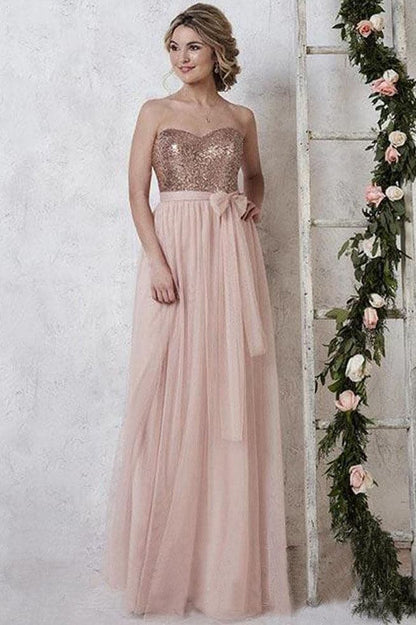 Robe de demoiselle d'honneur sexy avec fente VMB11