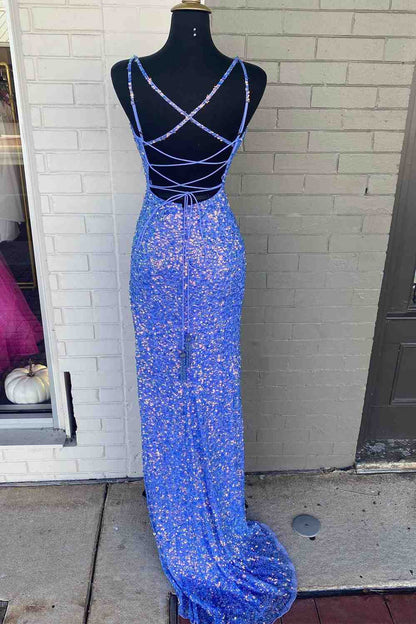 periwinkle prom dress