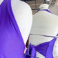 Elegant Halter Purple Long Prom Dress VMP120