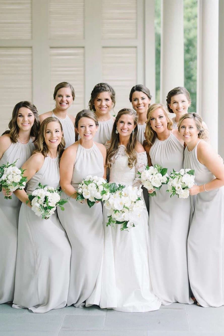 halter bridesmaid dress