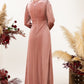Velvet Bridesmaid Dress Floor Length