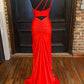 Hot Pink One Shoulder Satin Formal Dress With Slit VMP105