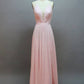 Plunging Neck Burgundy Bridesmaid Dress VMB65