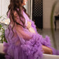 Lavender Maternity Dress For Photoshoot
