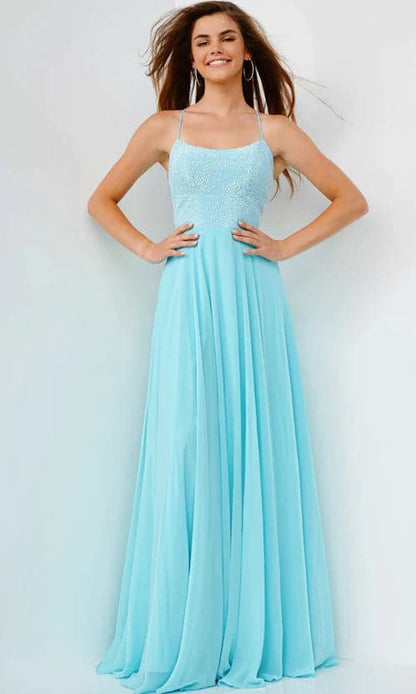 Light Blue Chiffon Prom Dress VMP76