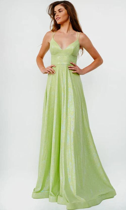 Long Shimmer Pink Prom Dress VMP81