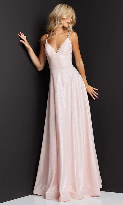 Long Shimmer Pink Prom Dress VMP81