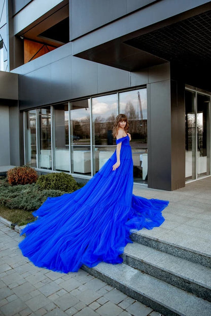 formal dress with train