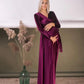 Emerald Green Velvet Dress with Train