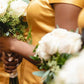 Mermaid Yellow Bridesmaid Dress With Slit VMB42
