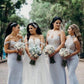 Mermaid Sequins Lilac Long Bridesmaid Dress VMB30