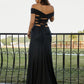Long Prom Dresses Off the Shoulder Brush Train Dresses VMP23