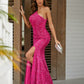 Spring Formal Dress One Shoulder Brush Train Dresses VMP20