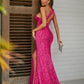 Spring Formal Dress One Shoulder Brush Train Dresses VMP20