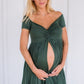 Off the Shoulder Maternity Gown