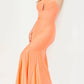 Orange High Neck Prom Dress VMP74